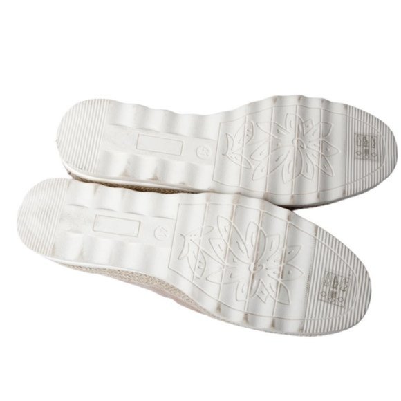 Luca Ferri Slip On Sneaker Perforated Casual Shoes Chunky Rubber Sole Pink/Beige - Picture 4 of 9